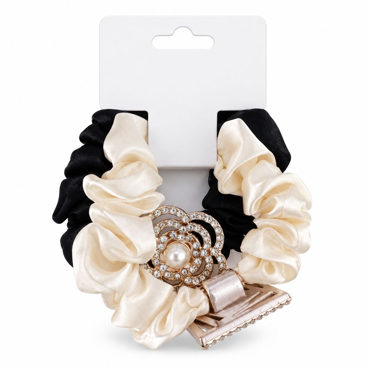 GEM SCRUNCHY, Colors: black /white