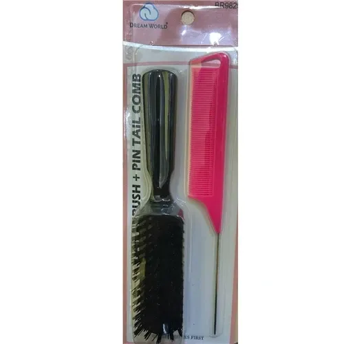 DREAM BRUSH AND PIN TAIL COMB SET