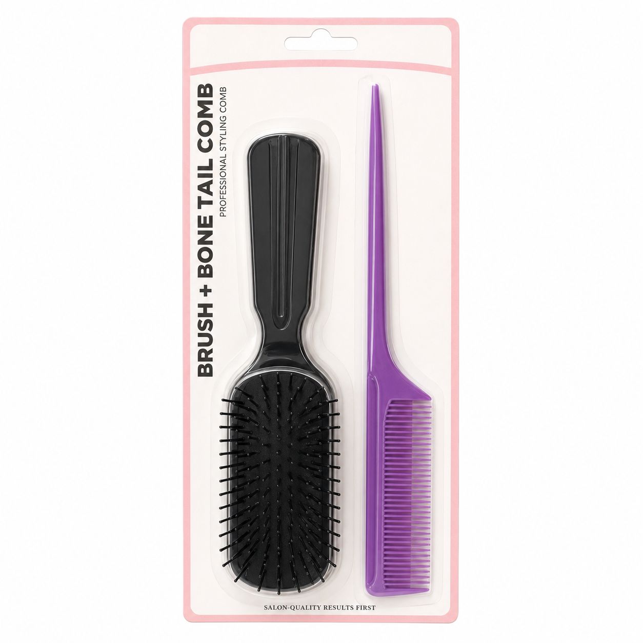 DREAM BRUSH AND BONE TAIL COMB SET