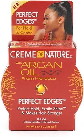 CREAM OF NATURE ARGAN PERFECT EDGES EXTRA FIRM HOLD 2.5OZ, type: 24 HOUR EXTRA HOLD