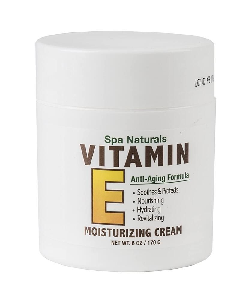 SPA NATURAL COCONUT OIL MOISTURIZING CREAM 6OZ, SCENT: VITAMIN E MOISTURIZING CREAM 6OZ