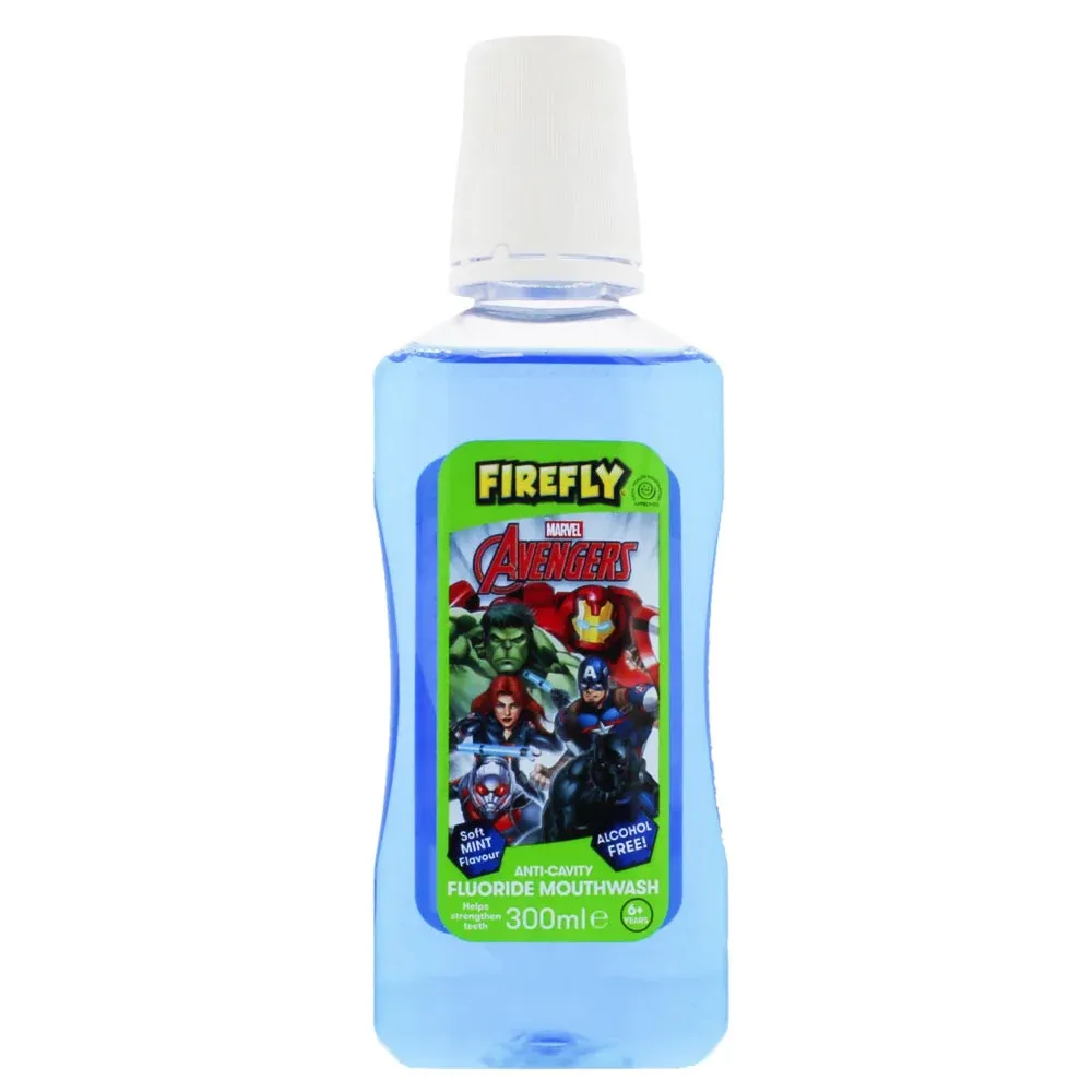 FIREFLY AVENGERS MOUTHWASH 300ML SOFT MINT