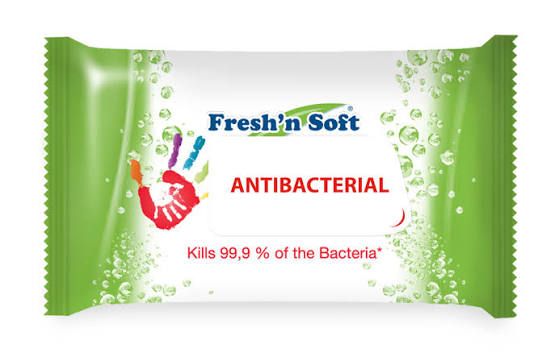 FRESH N SOFT ANTIBACTERIAL WET WIPES 60'S