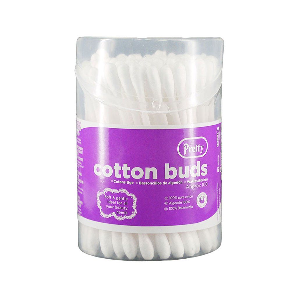 PRETTY COTTON BUDS IN FLIP TOP DRUM 200'S