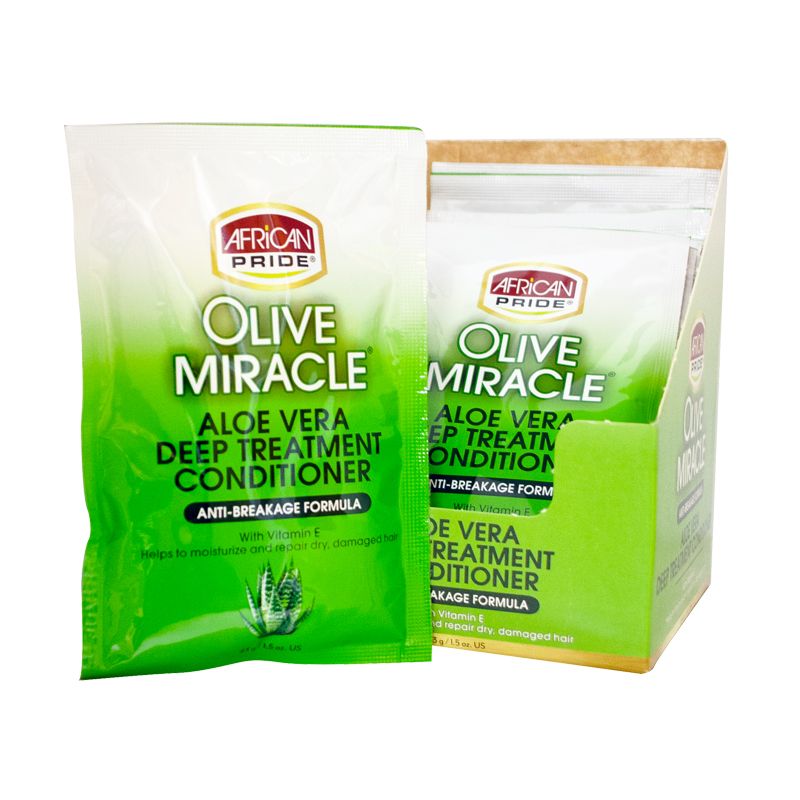 AFRICAN PRIDE  OLIVE MIRACLE ALOE VERA DEEP CONDITIONER 1.5OZ