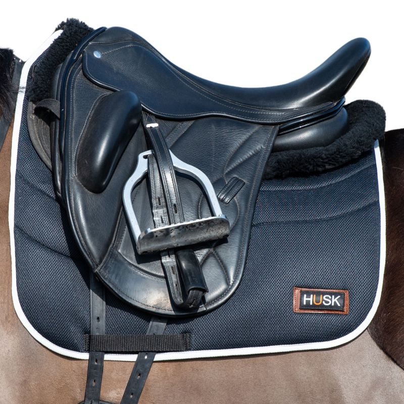 Humbug Black and White Wellness Pro Air Dressage Pad