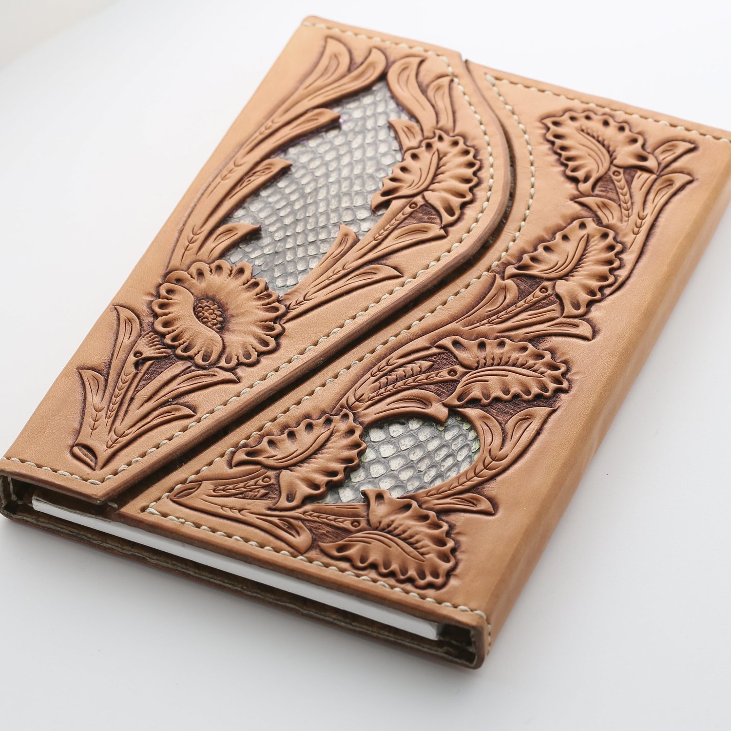 Sheridan Tooled Leather Notebook Cover