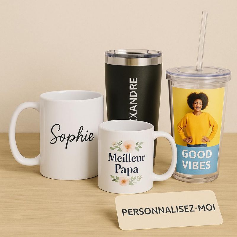 Tasses, Tumbler personnaliés