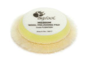 Medium DA wool Pads (Yellow) Ø 50/65mm, 4 pcs