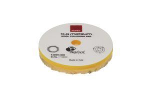 Yellow Wool Polishing Pad, Precision Pro Medium - Ø 80mm, 12 pcs