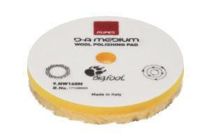 Yellow Wool Polishing Pad, Precision Pro Medium - Ø 160mm, 12 pcs