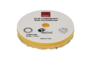 Yellow Wool Polishing Pad, Precision Pro Medium - Ø 130mm, 12 pcs