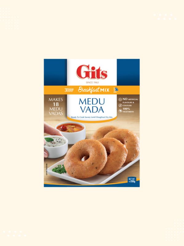 Buy Gits Medu Vada Mix online in the UK at Modern Bazaar – Authentic Indian flavour, ready to cook.