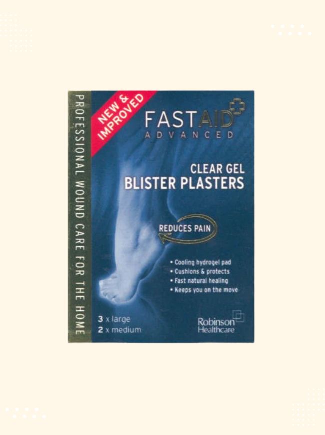 Packaging of Fast Aid Blister Plasters available at Modern Bazaar UK