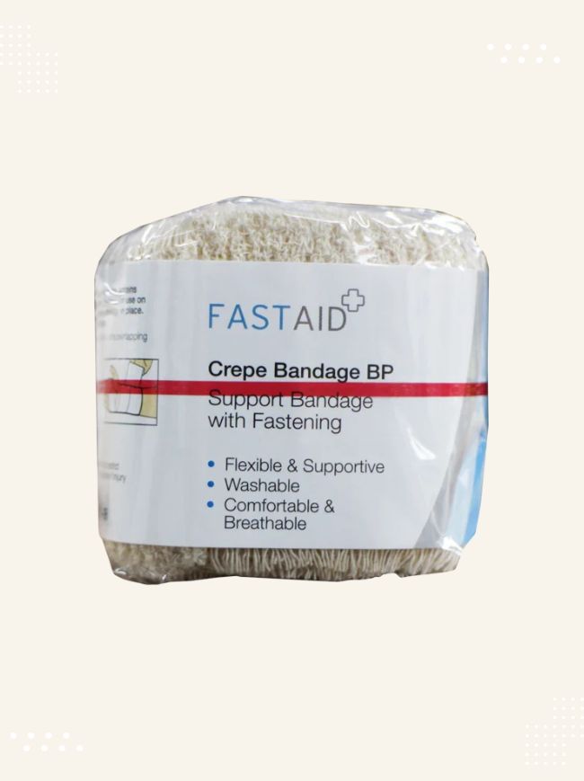 Packaging of Fast Aid Crepe Bandage available at Modern Bazaar UK