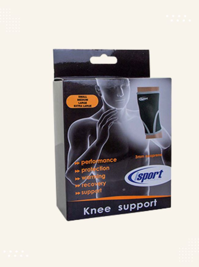 Packaging of i-Sport Neoprene Knee Support available at Modern Bazaar UK