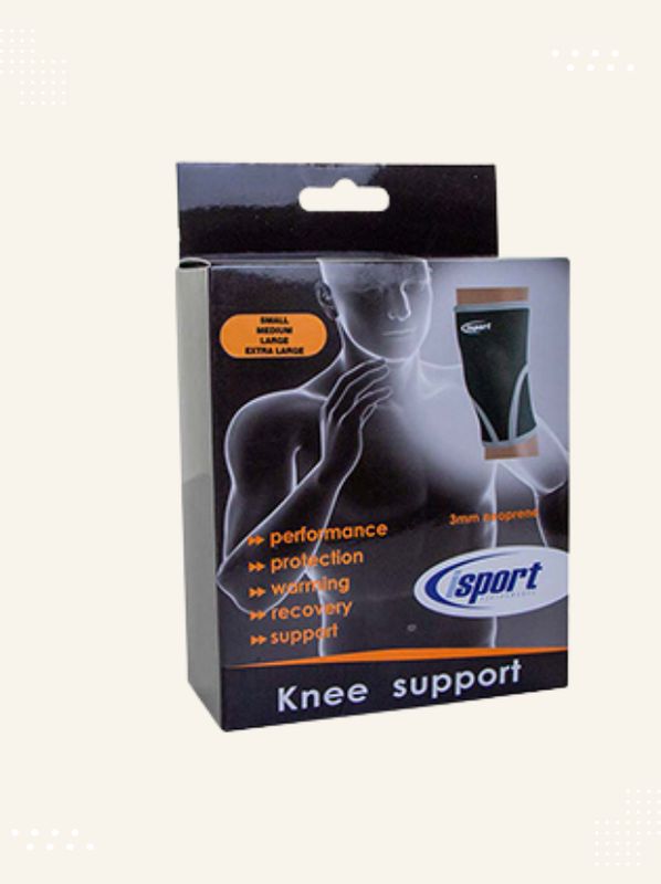 Packaging of i-Sport Neoprene Knee Support available at Modern Bazaar UK