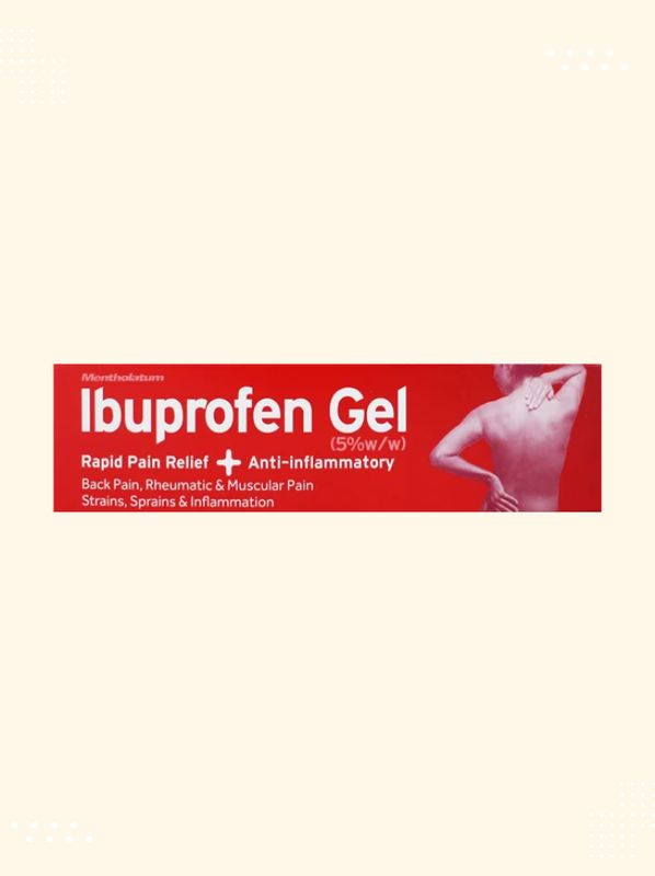 Packaging of Mentholatum Ibuprofen Gel available at Modern Bazaar UK
