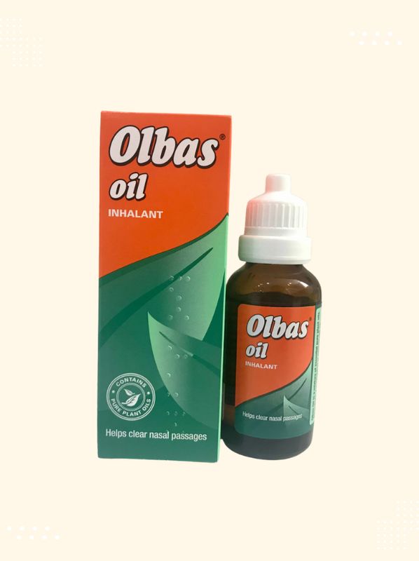 Packaging of Olbas Oil Inhalant available at Modern Bazaar UK
