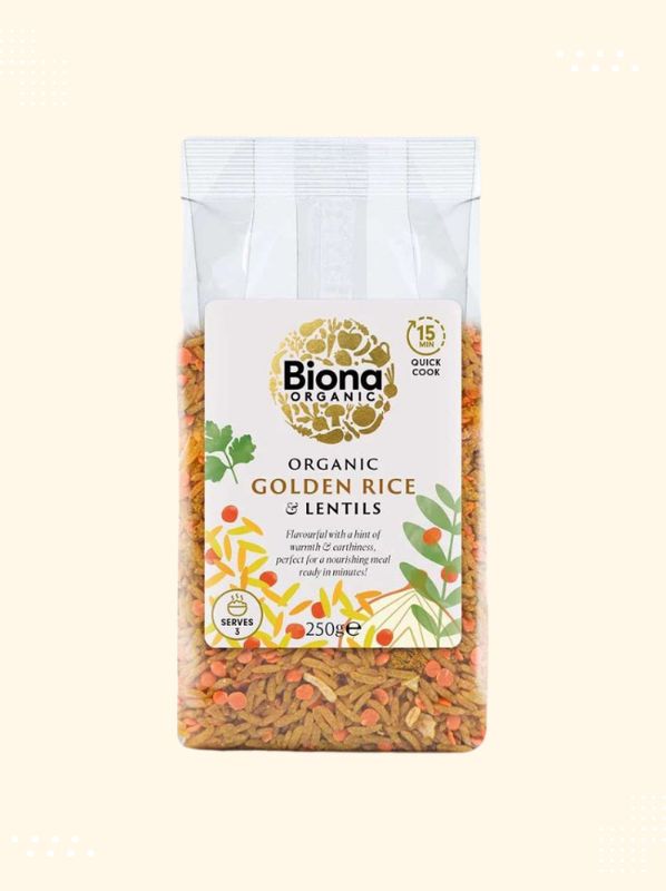Buy Organic Golden Rice &amp; Lentils Mix online from Modern Bazaar UK – Fresh and organic delivery.