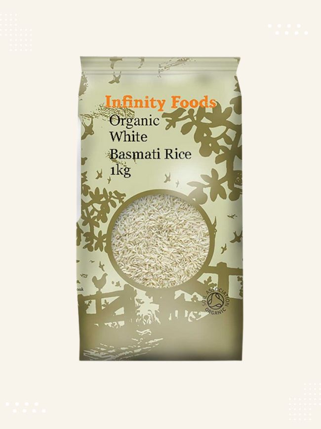 Buy Organic White Basmati Rice online in the UK at Modern Bazaar - Premium Quality Guaranteed