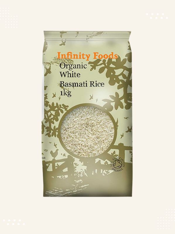 Buy Organic White Basmati Rice online in the UK at Modern Bazaar - Premium Quality Guaranteed
