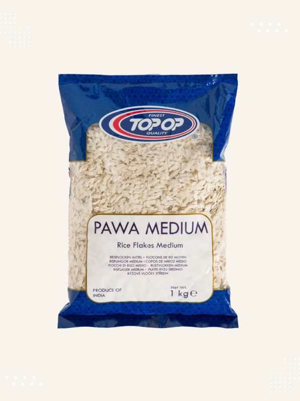 Buy Top-Op Rice Flakes Medium Pawa online in the UK at Modern Bazaar - Premium Quality Guaranteed