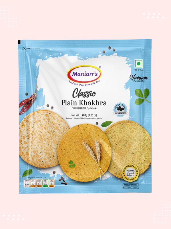 Maniarrs plain khakhra - Authentic Indian snack available at Modern Bazaar UK