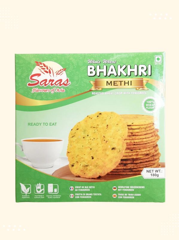 Saras methi bhakhri - Authentic Indian snack available at Modern Bazaar UK