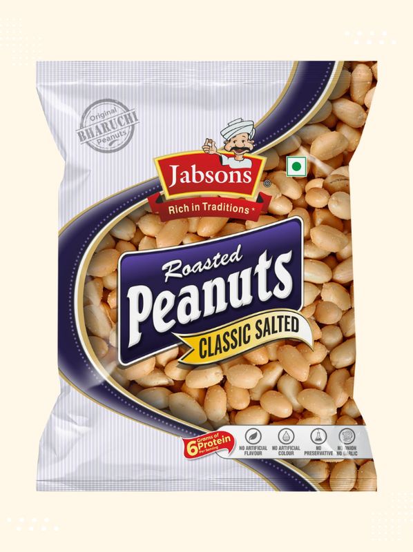 Jabsons Classic Salted Peanuts - Authentic Indian snack available at Modern Bazaar UK