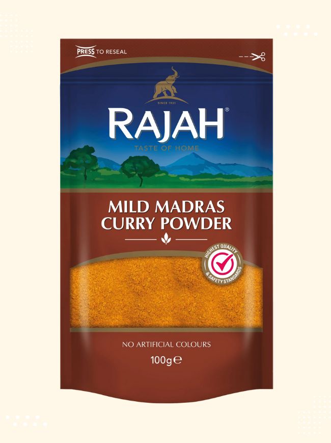 Close-up view of premium quality Madras Curry Mild available at Modern Bazaar UK