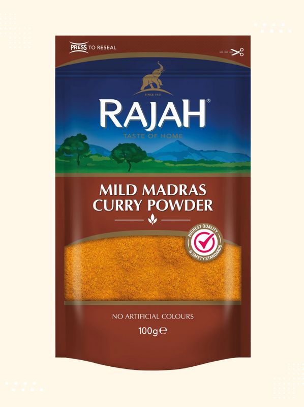 Close-up view of premium quality Madras Curry Mild available at Modern Bazaar UK