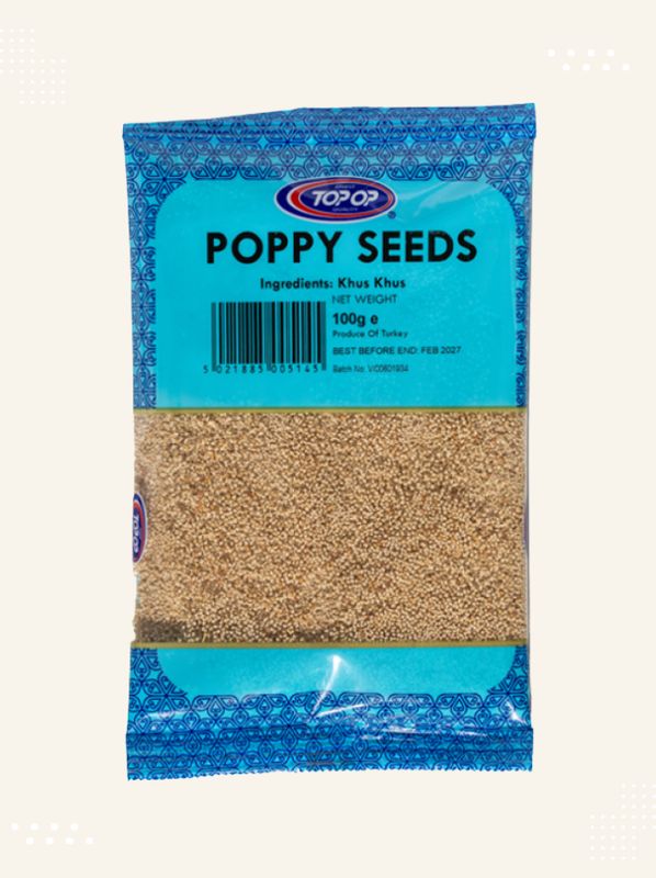 Close-up view of premium quality Poppy Seeds White available at Modern Bazaar UK