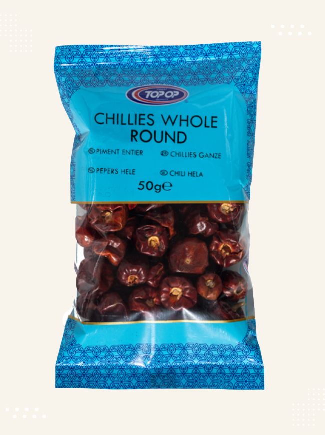 Close-up view of premium quality Chillies Whole Round available at Modern Bazaar UK