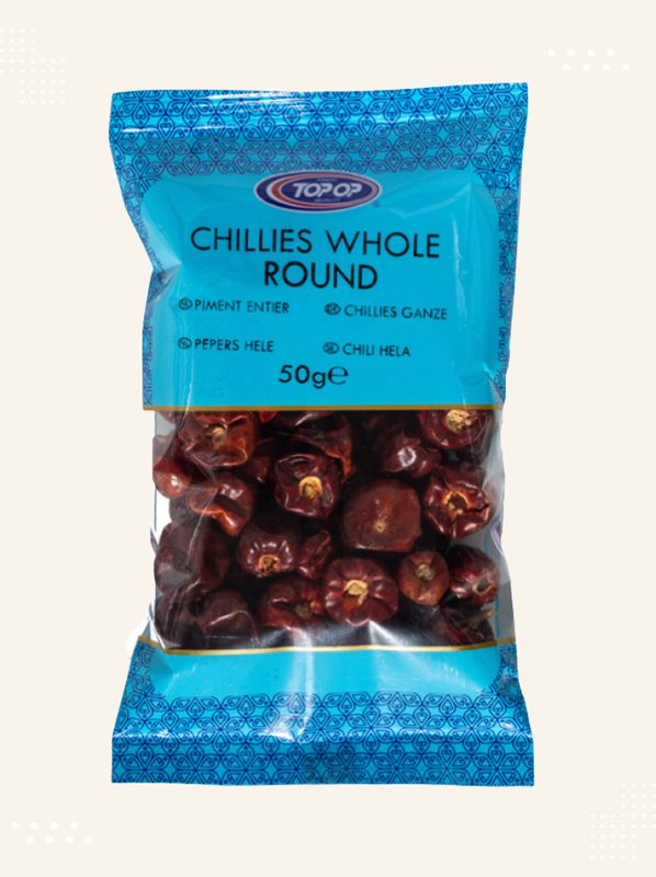 Close-up view of premium quality Chillies Whole Round available at Modern Bazaar UK
