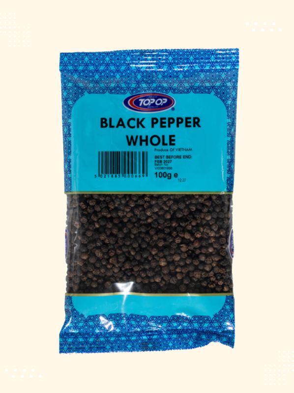 Close-up view of premium quality Black Pepper Whole available at Modern Bazaar UK
