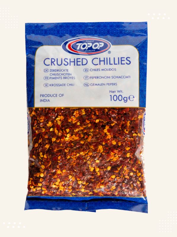 Close-up view of premium quality Chilli Flakes available at Modern Bazaar UK