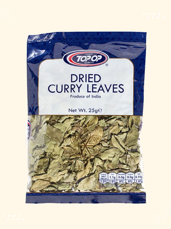 Close-up view of premium quality Curry Leaves Dry available at Modern Bazaar UK
