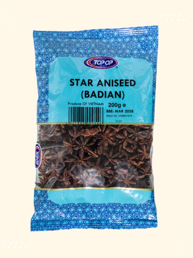Close-up view of premium quality Badian Star Anise available at Modern Bazaar UK