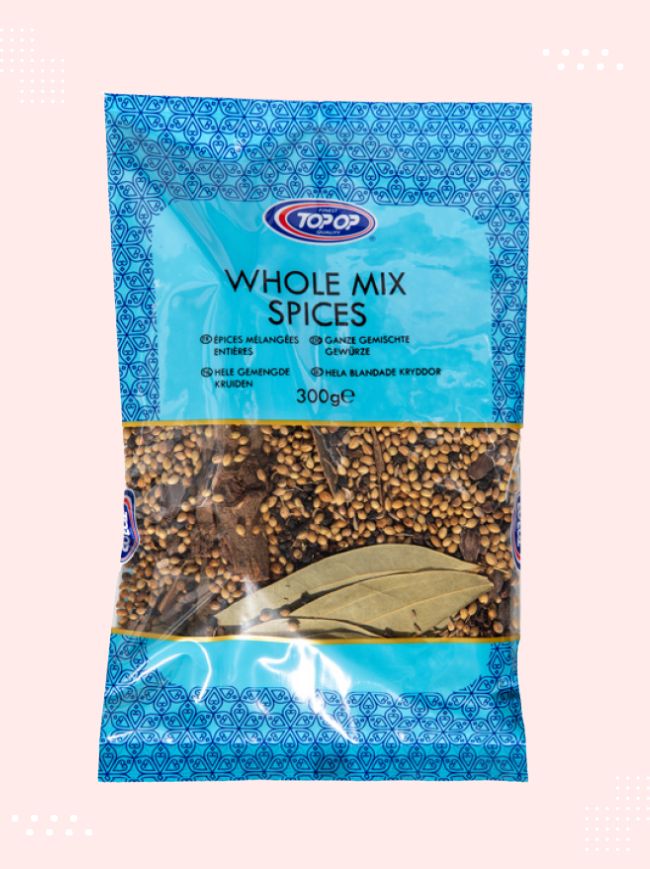 Close-up view of premium quality Whole Mix Spices available at Modern Bazaar UK
