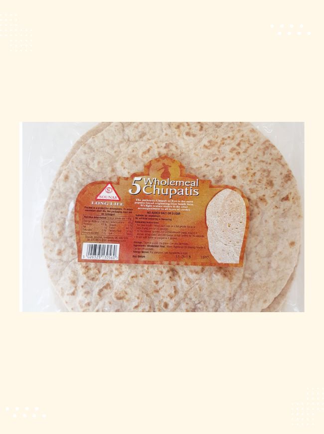 Sounas 5 Wholemeal Chupatis from Modern Bazaar UK