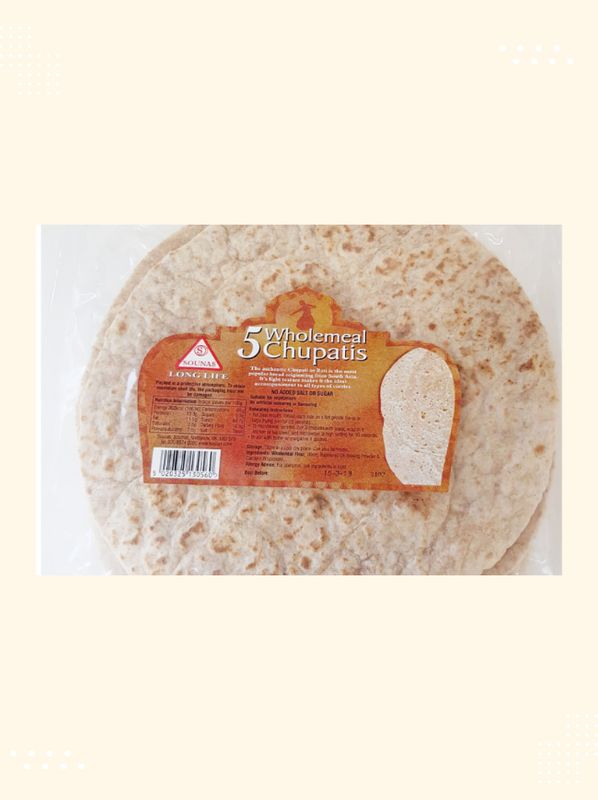 Sounas 5 Wholemeal Chupatis from Modern Bazaar UK