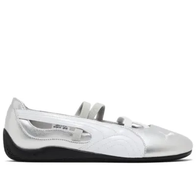PUMA Speedcat &quot;Silver&quot; ballet flats