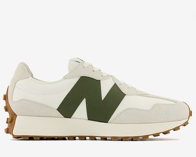 New Balance 327 panelled low-top-green