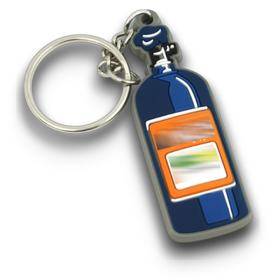 Schlüsselanhänger Nitros Oxid Flasche