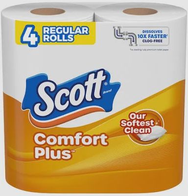 Scott Comfort Plus 4PK Toilet Paper