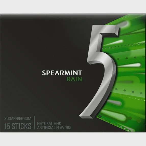 5 GUM - SPEARMINT RAIN 15CT