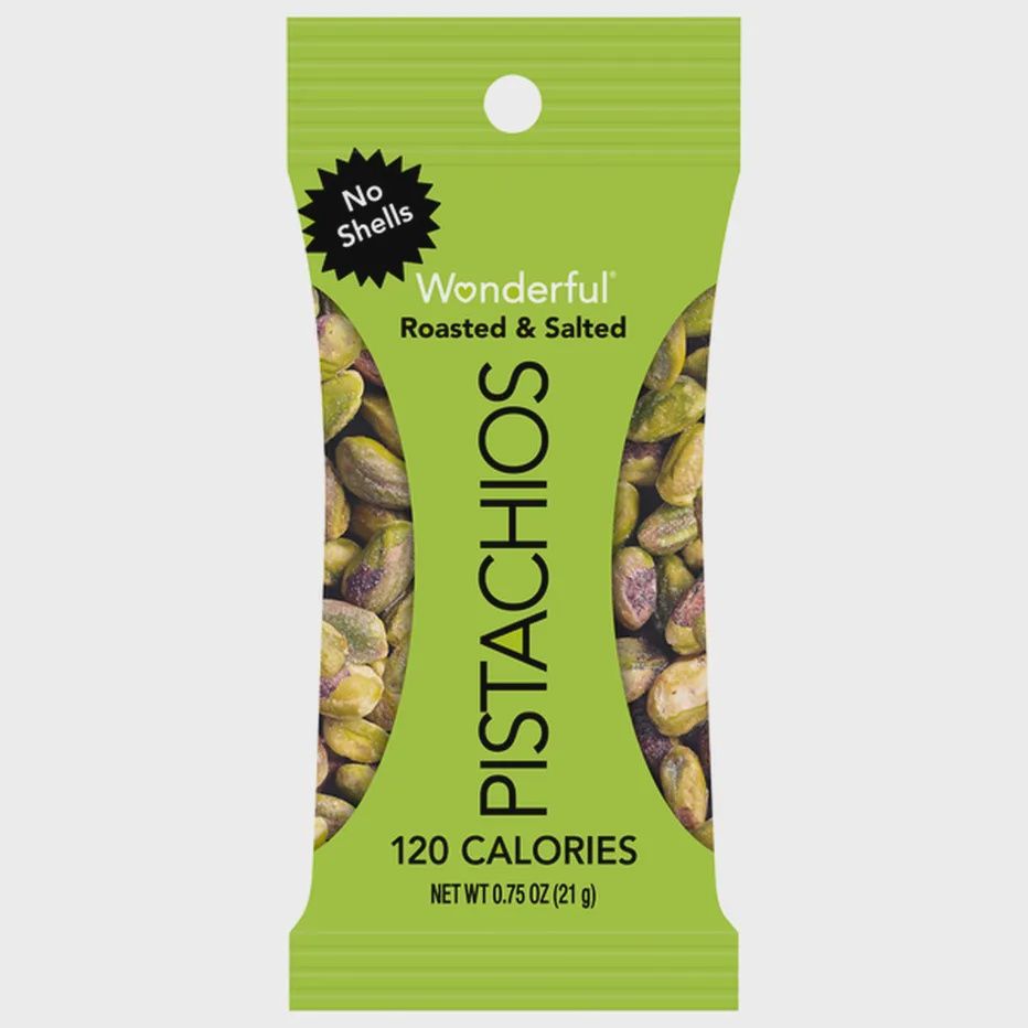 PISTACHIOS ROASTED &amp; SALTED NO SHELL .75OZ