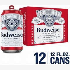 BUDWEISER CAN 6PK 12 OZ