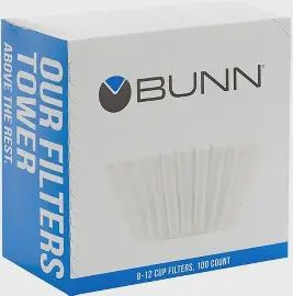 BUNN COFFEE FILTERS 8-12 CUP 100PK